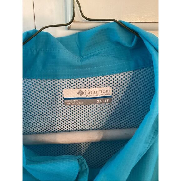 Columbia Womens PFG Tamiami II Short Sleeve Shirt Sz 3X Cape Fishing Vintage Blu - Picture 5 of 10